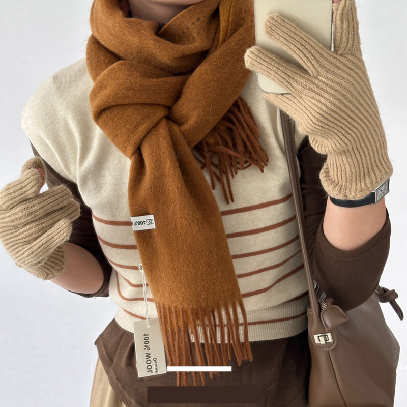 Elegant Good Quality 100% Wool - Wool Scarf Men ulasan dan harga
