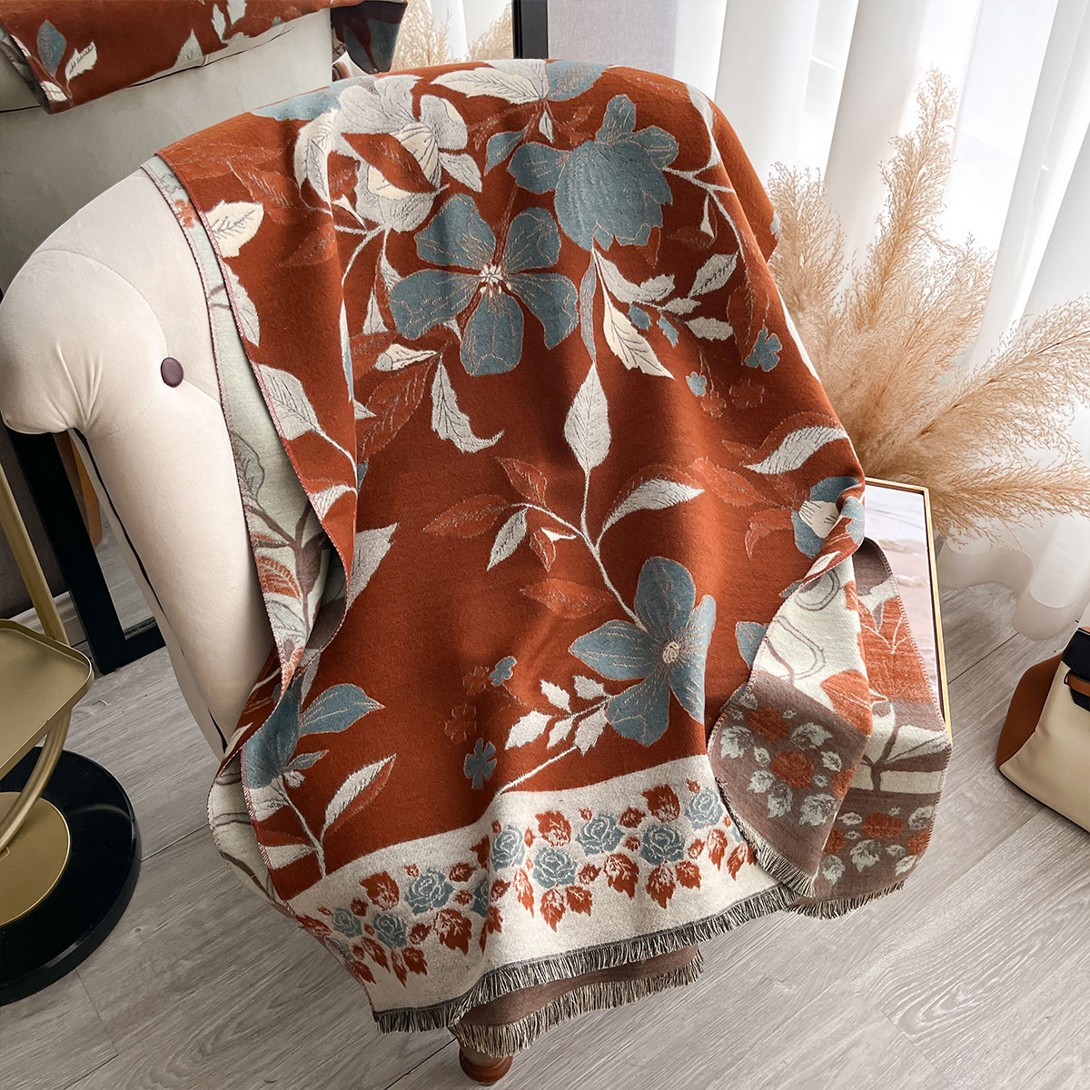 Women Thicken Luxury Winter Pa - Cashmere Pashmina Wrap ulasan dan harga