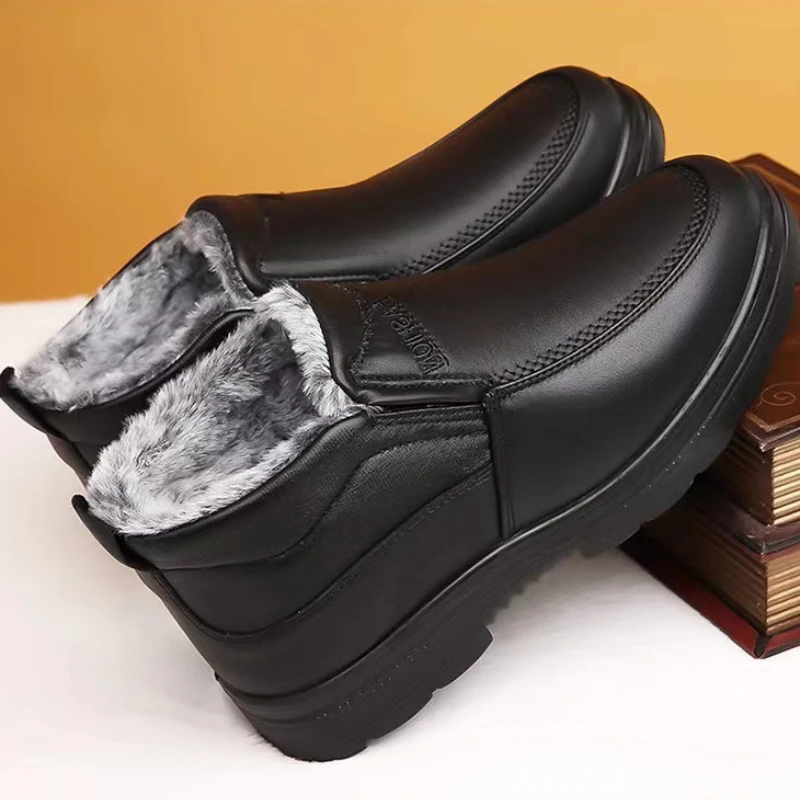 Winter Men's Ankle Boots Plush - Waterproof Winter Boot ulasan dan harga