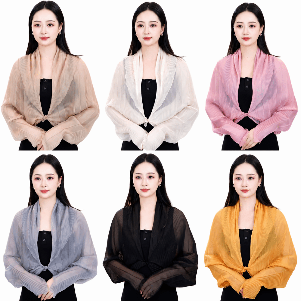 Solid Color Sun Protection Top - Shawl Wrap Winter ulasan dan harga