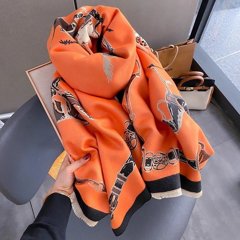 Retro Rider Horse Imitation Ca - Shawl Wrap Winter ulasan dan harga