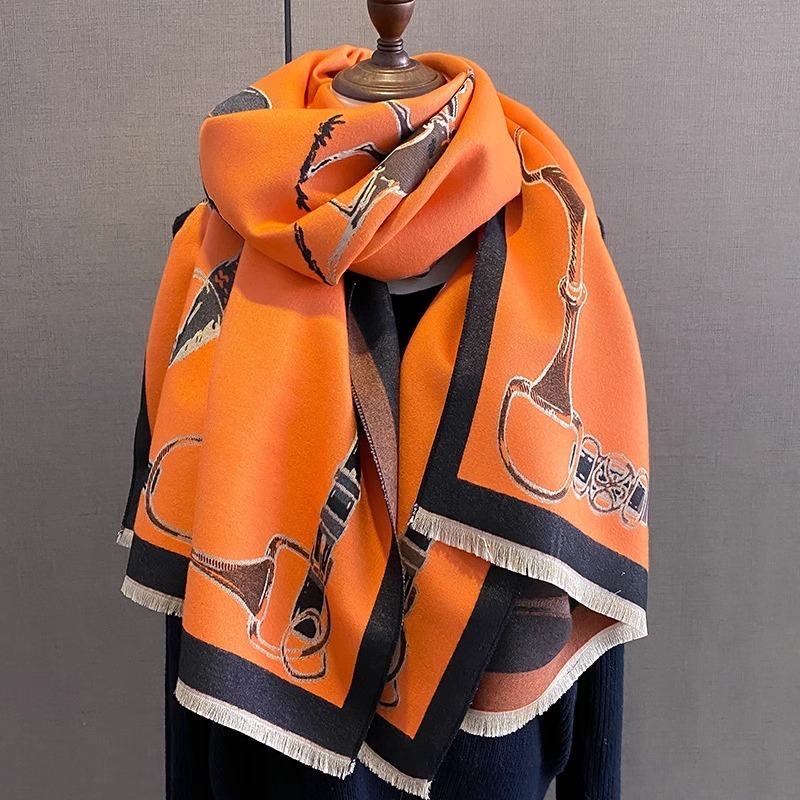 Retro Rider Horse Imitation Ca - Shawl Wrap Winter ulasan dan harga