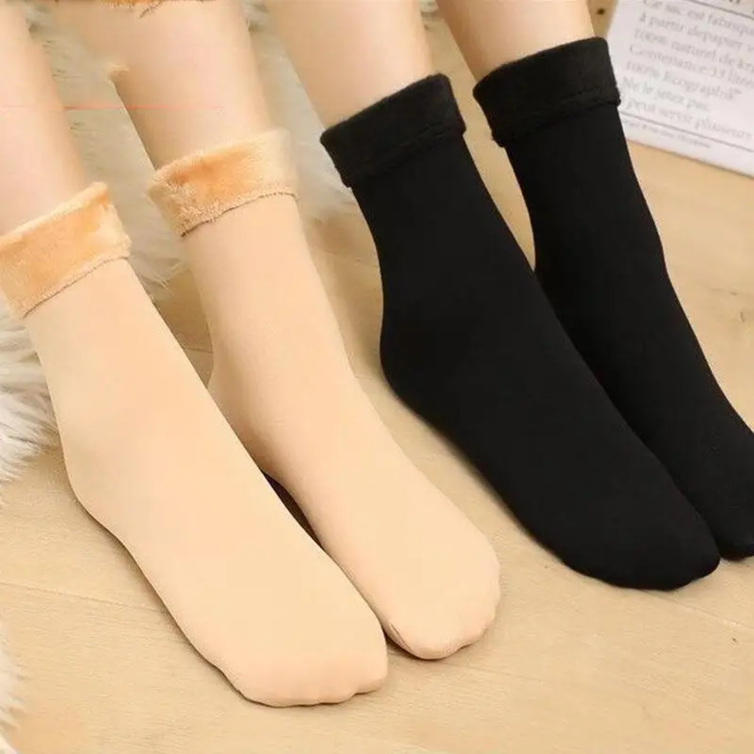 5Pairs/ Winter Warm Solid Wome - Thermal Sock Wool ulasan dan harga