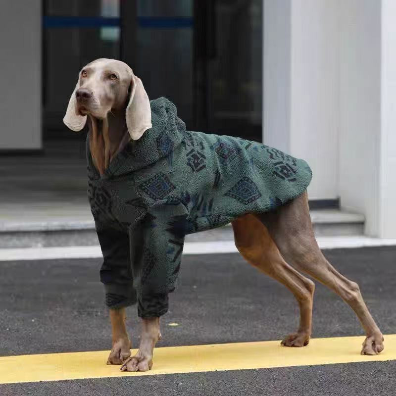 Winter Warm Hooded Dog Coat Sh - Sherpa Hoodie Fleece ulasan dan harga