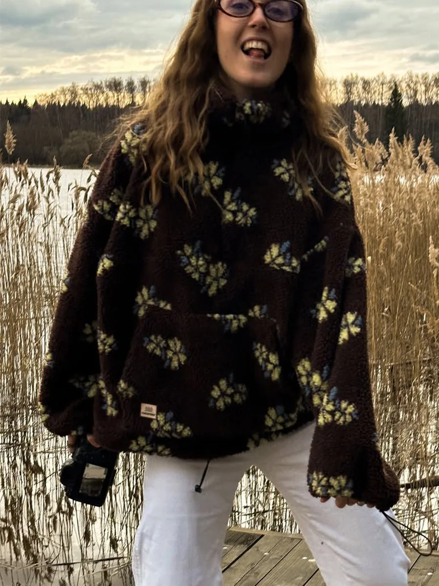 Autumn Winter Women's Sherpa F - Sherpa Hoodie Fleece ulasan dan harga