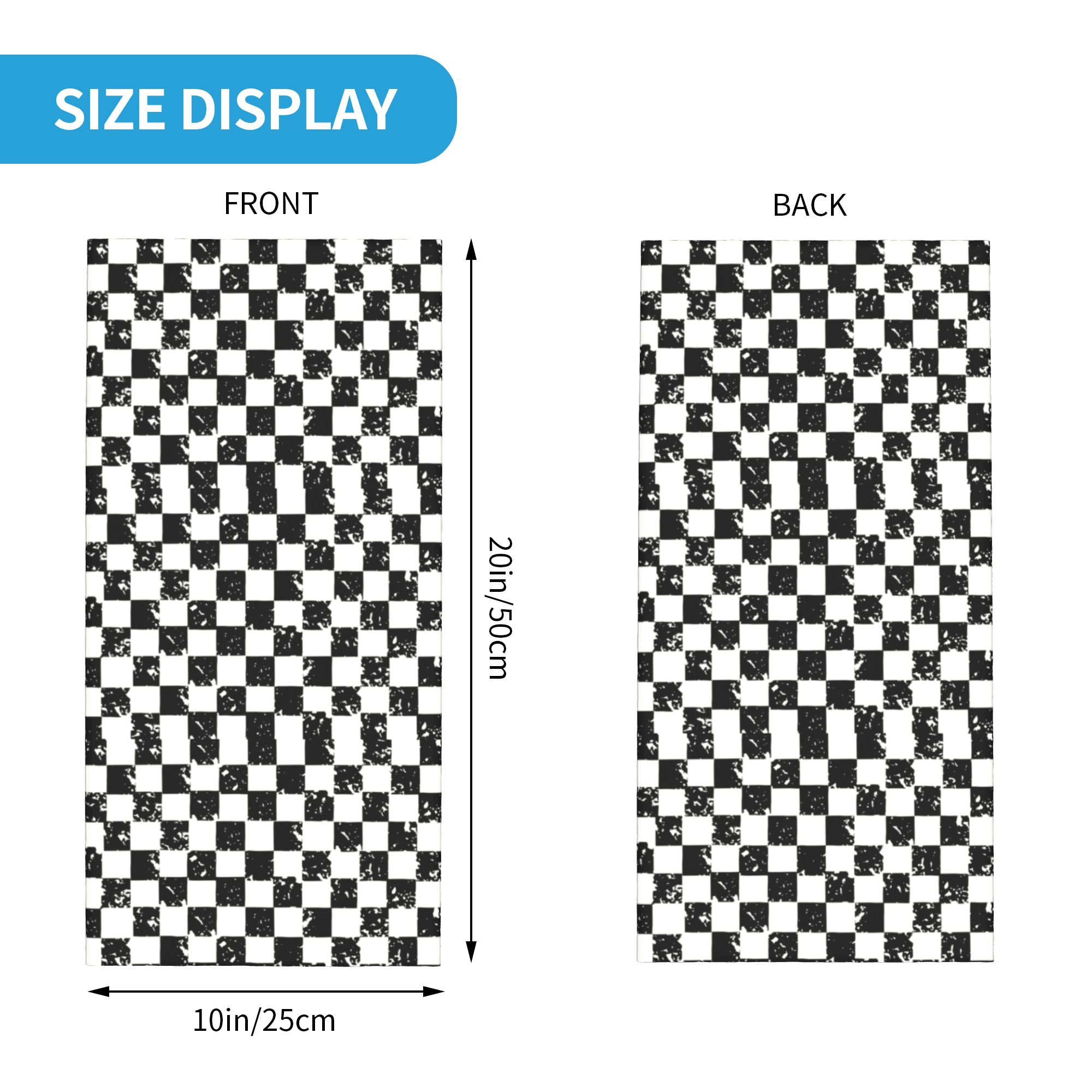 Custom Retro Checkered Flag Wi - Neck Gaiter Fleece ulasan dan harga