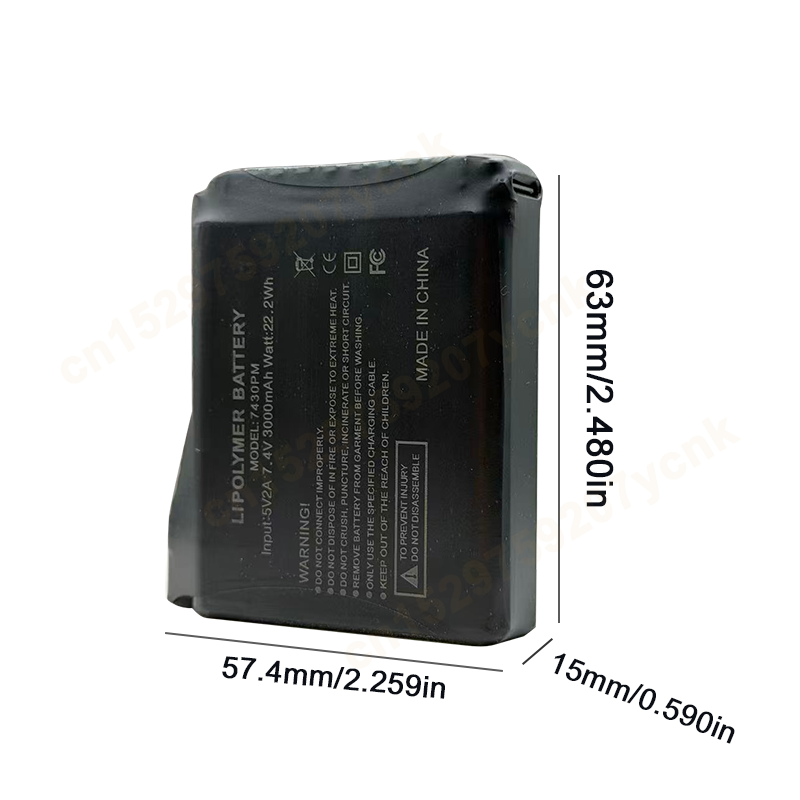 7.4V 3000mah Heated Gloves Bat - Heated Vest Battery ulasan dan harga