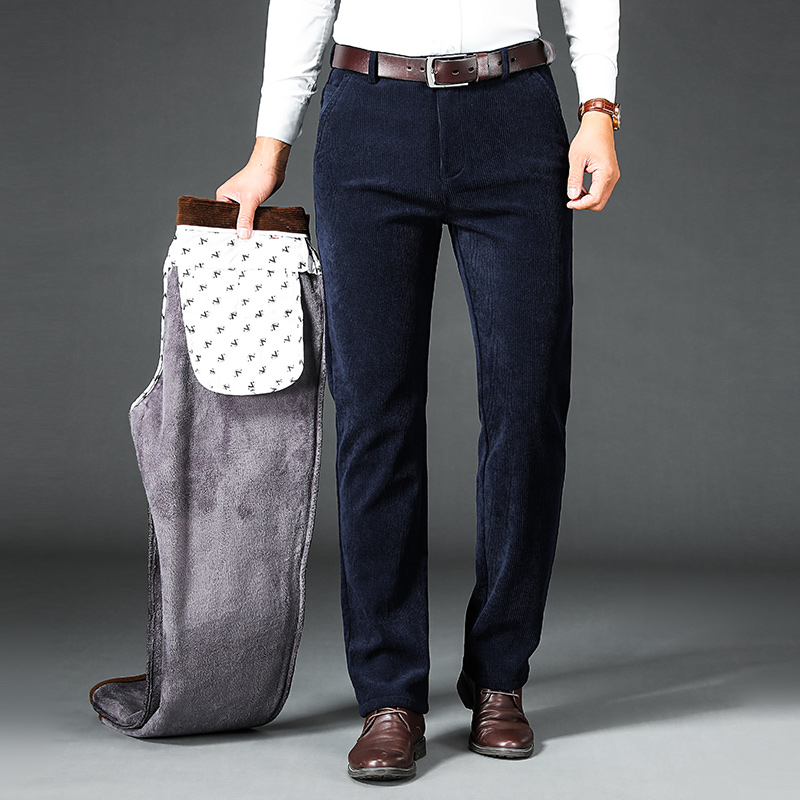 Winter Men's Fleece Corduroy P - Corduroy Pant Warm ulasan dan harga