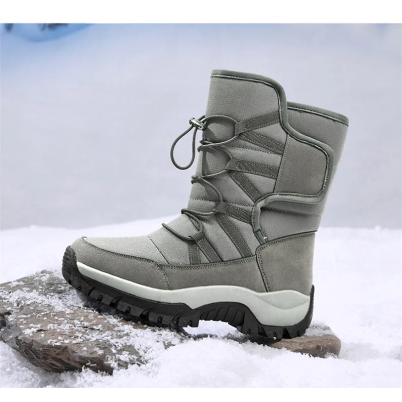 Men's Warm Plush Couple Snow B - Waterproof Winter Boot ulasan dan harga