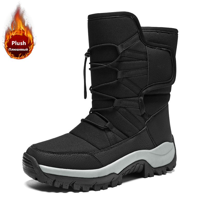 Men's Warm Plush Couple Snow B - Waterproof Winter Boot ulasan dan harga