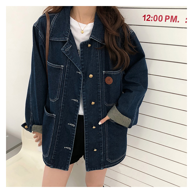 Dark Blue Denim Jacket Women S - Down Jacket Packable ulasan dan harga