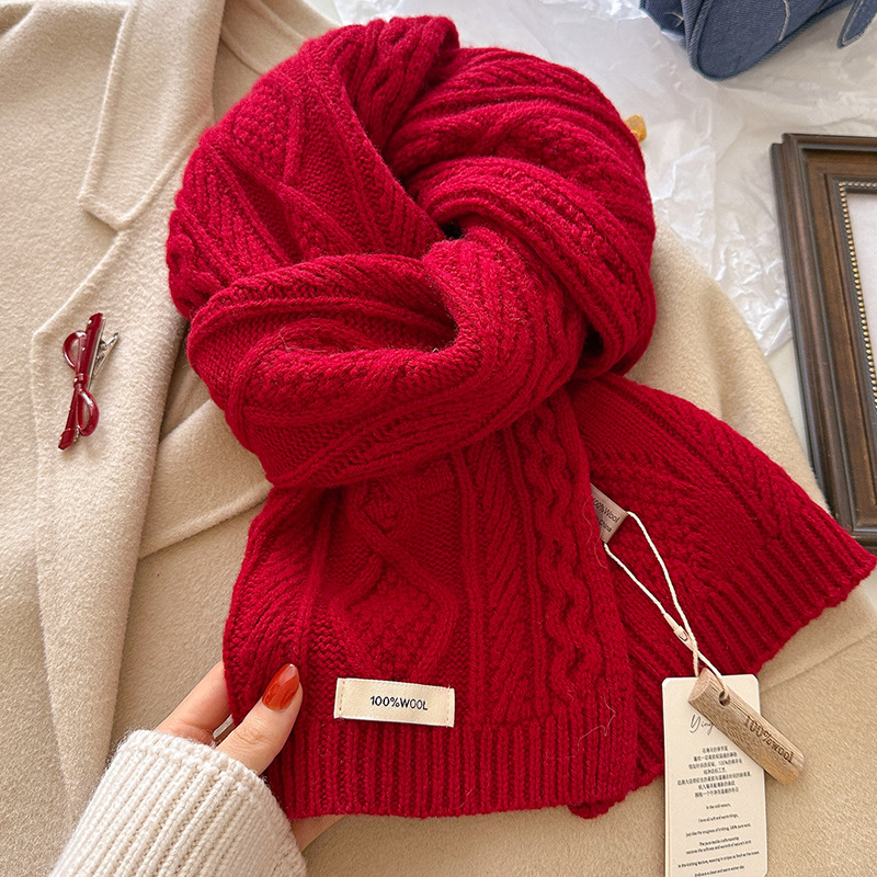 Luxury 100% Wool Scarf Women M - Wool Scarf Men ulasan dan harga