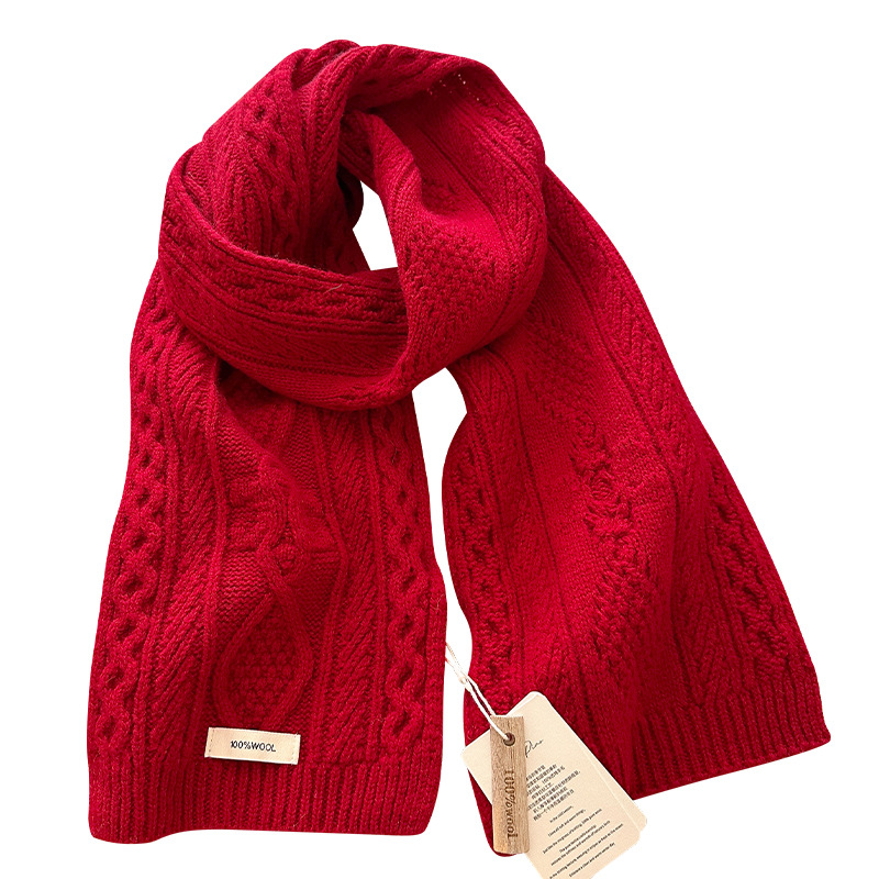 Luxury 100% Wool Scarf Women M - Wool Scarf Men ulasan dan harga