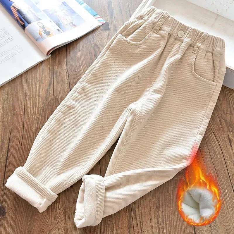 Girls Corduroy Pants Winter Wa - Corduroy Pant Warm ulasan dan harga