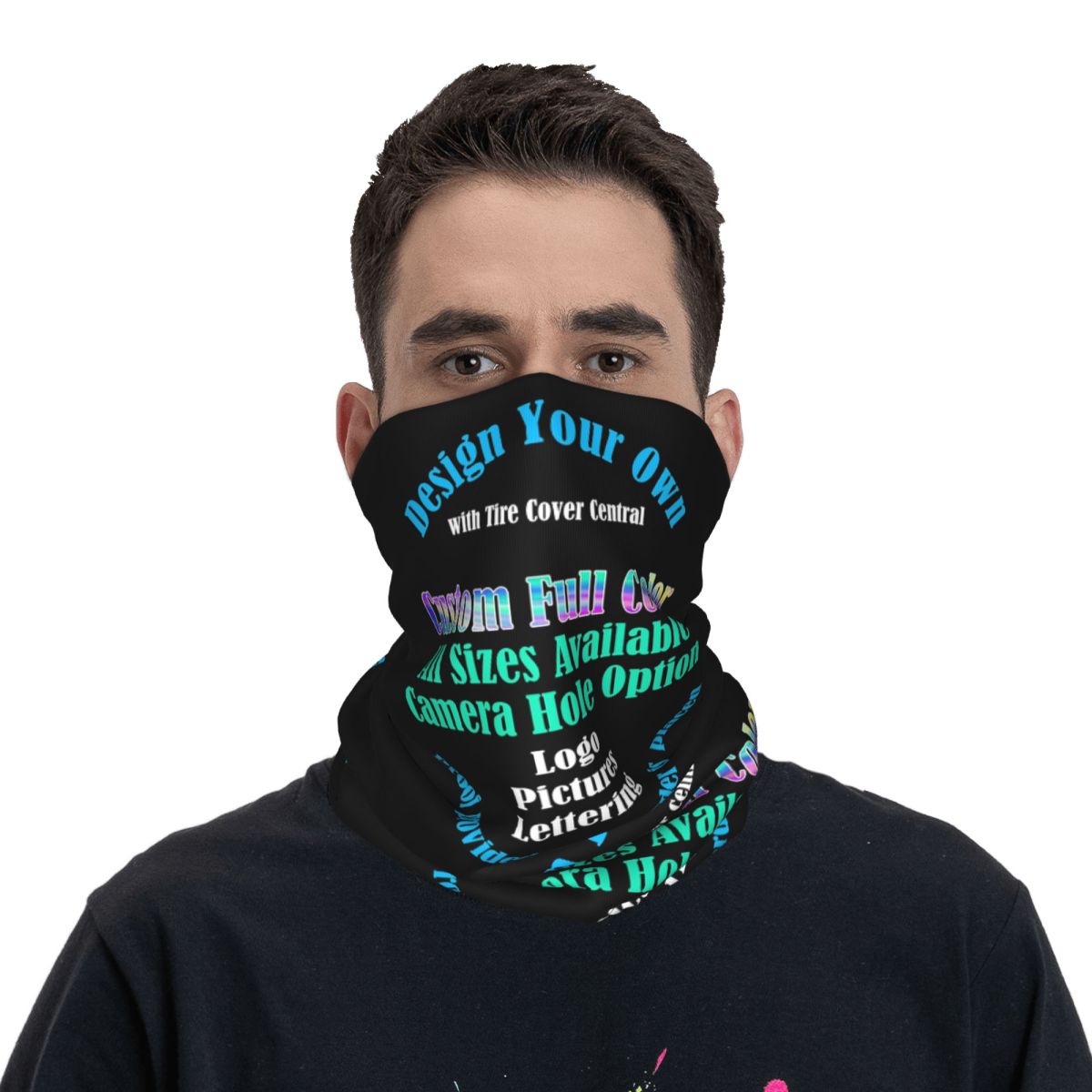 Custom Custom Your Design Prin - Neck Gaiter Fleece ulasan dan harga
