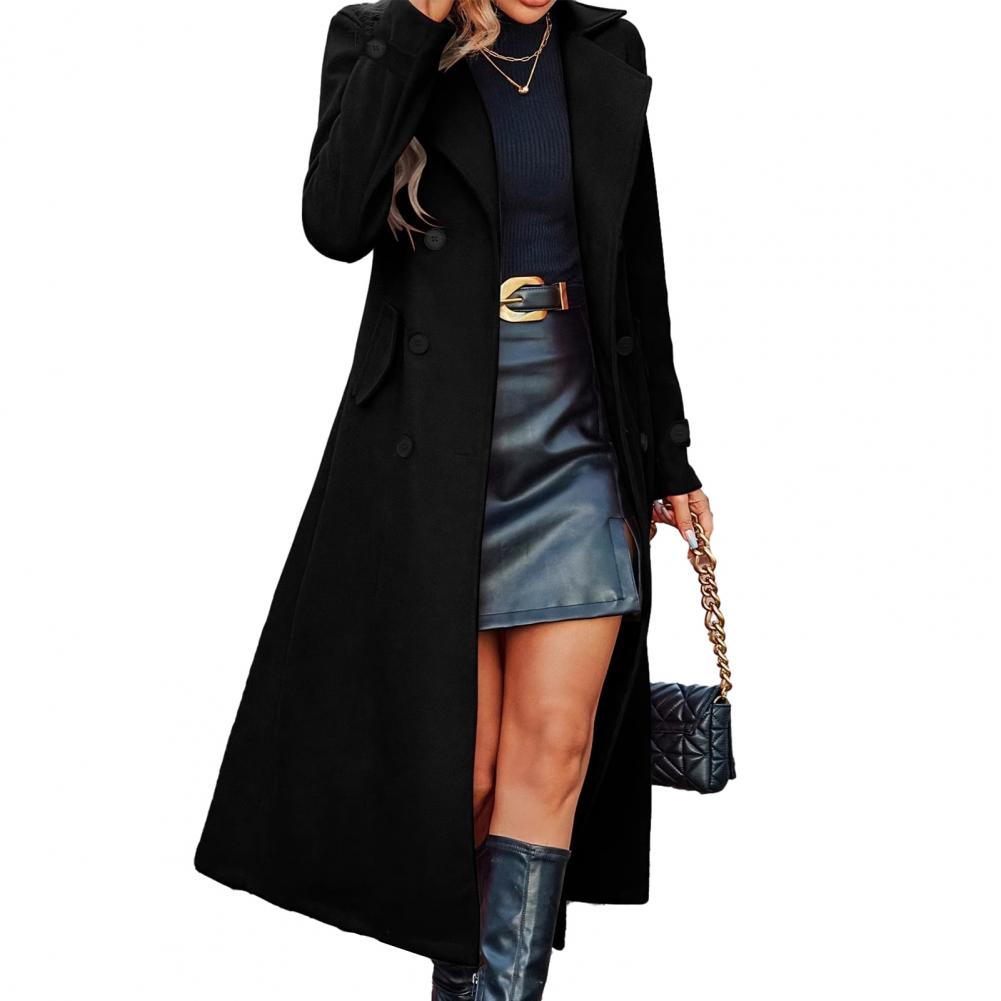 Autumn Coat Women's Long Wool  - Wool Coat Peacoat ulasan dan harga