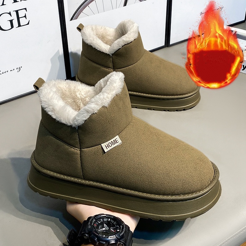 Popular Autumn and Winter Flee - Waterproof Winter Boot ulasan dan harga