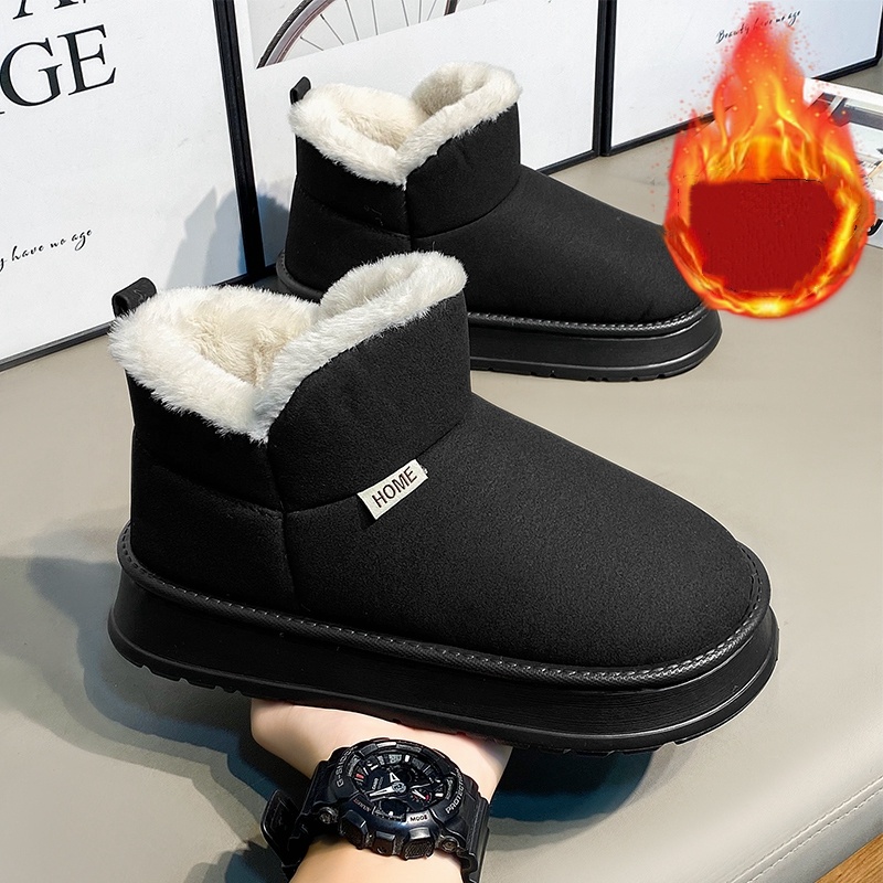 Popular Autumn and Winter Flee - Waterproof Winter Boot ulasan dan harga