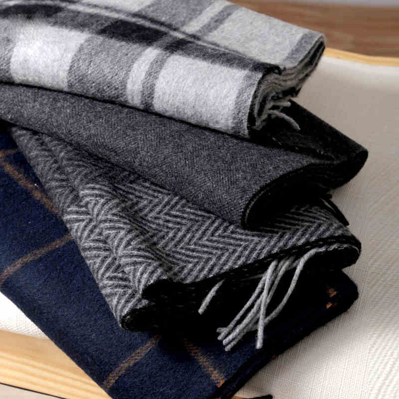 Pashmina Scarf Men Winter Stri - Wool Scarf Men ulasan dan harga