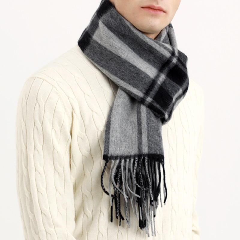 Pashmina Scarf Men Winter Stri - Wool Scarf Men ulasan dan harga