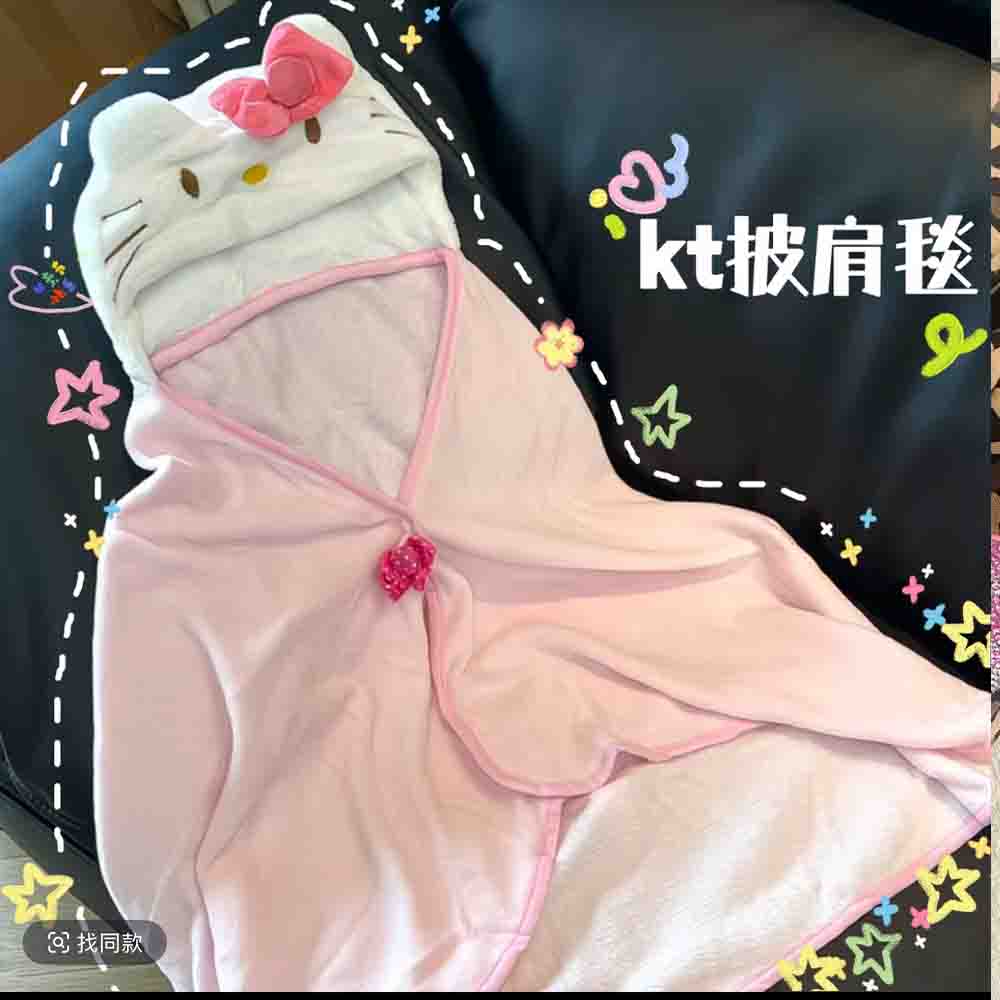 Cute Hellokitty Cloak Shawl Ai - Shawl Wrap Winter ulasan dan harga