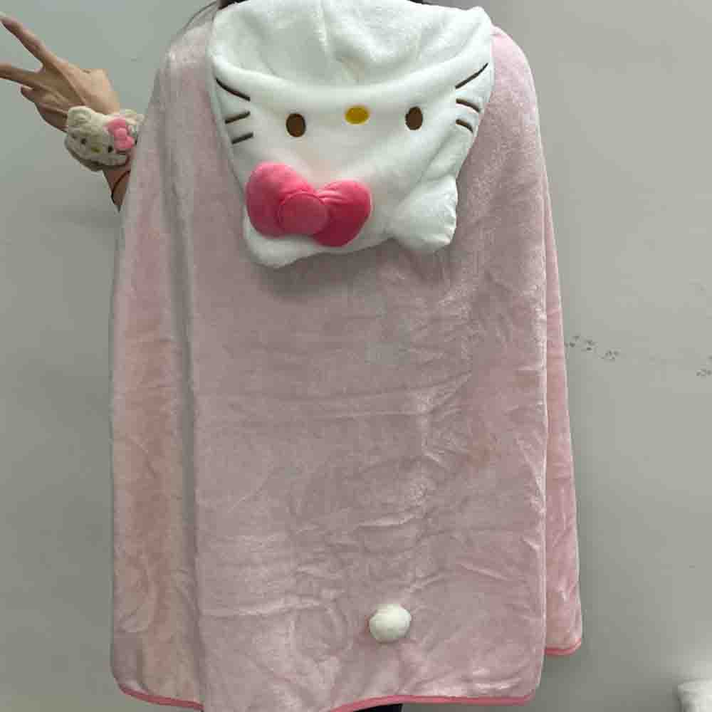 Cute Hellokitty Cloak Shawl Ai - Shawl Wrap Winter ulasan dan harga