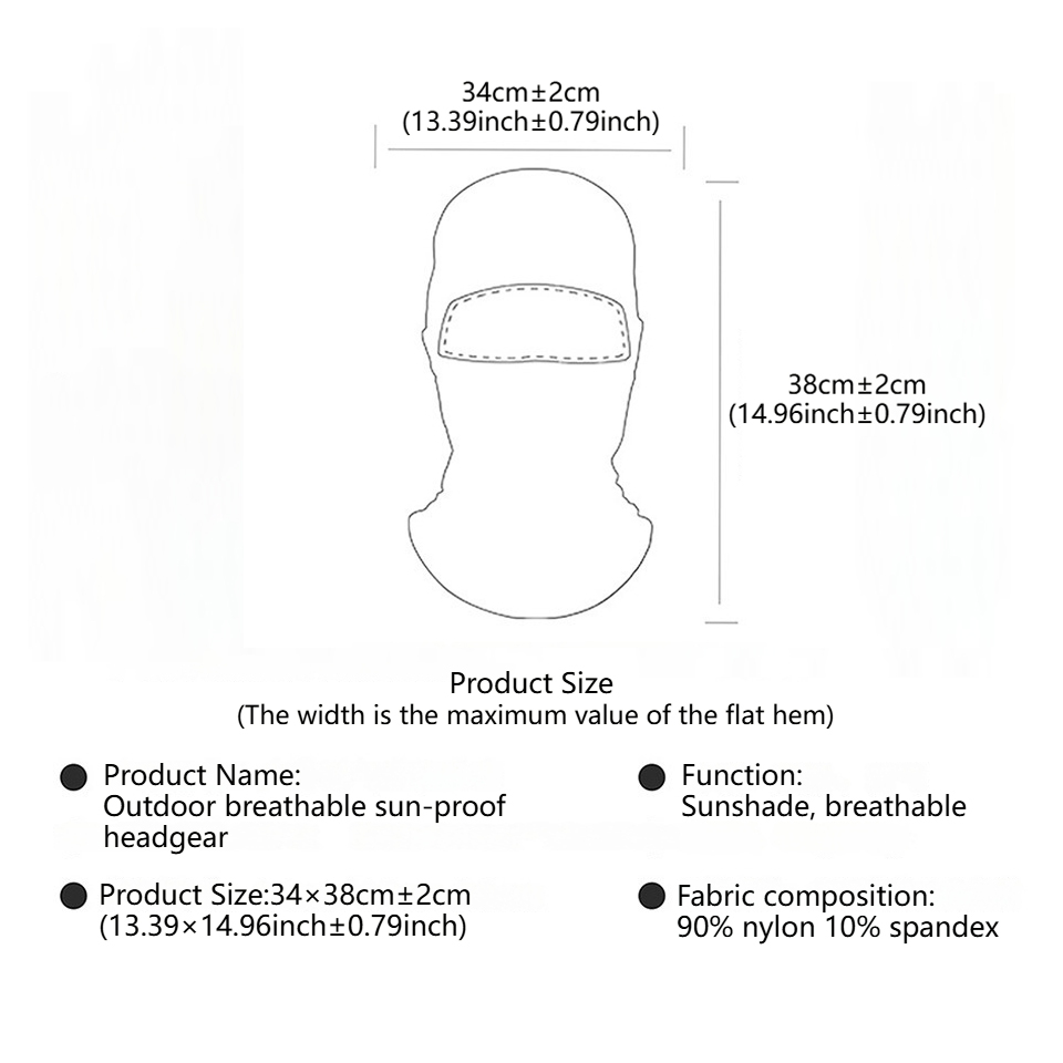 GTUBIKE Breathable Balaclava H - Balaclava Ski Mask ulasan dan harga