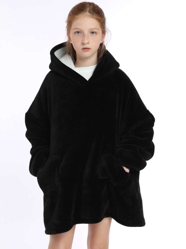 Winter Sherpa Blanket Teens Ho - Sherpa Hoodie Fleece ulasan dan harga