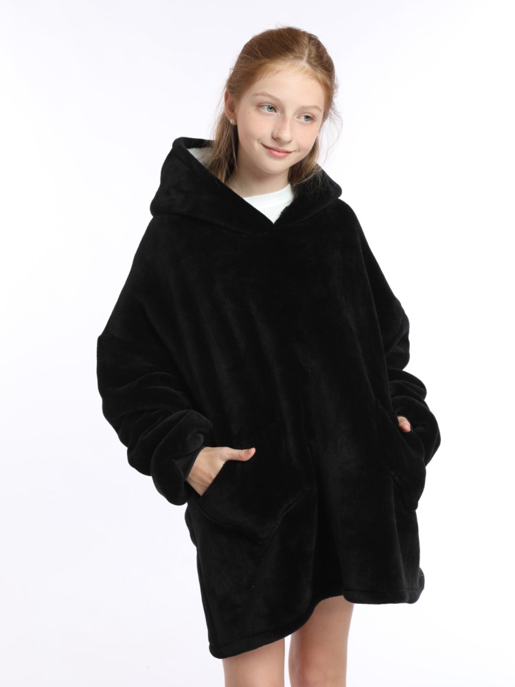 Winter Sherpa Blanket Teens Ho - Sherpa Hoodie Fleece ulasan dan harga