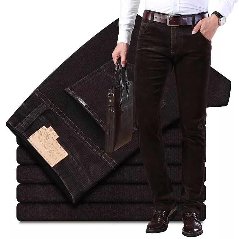 Autumn Winter Men`s Thick Warm - Corduroy Pant Warm ulasan dan harga