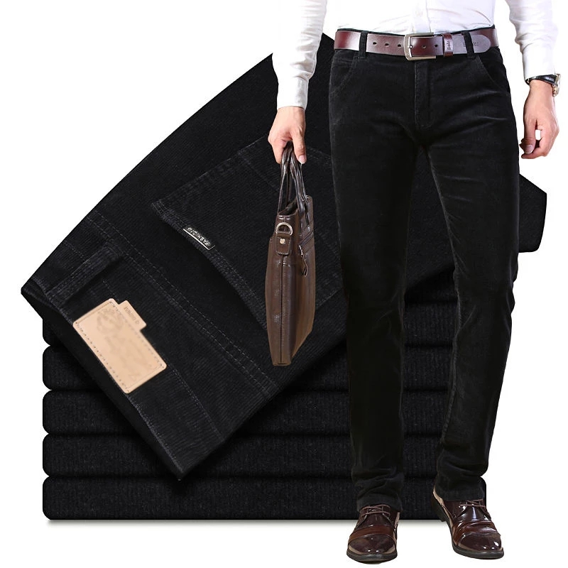 Autumn Winter Men`s Thick Warm - Corduroy Pant Warm ulasan dan harga
