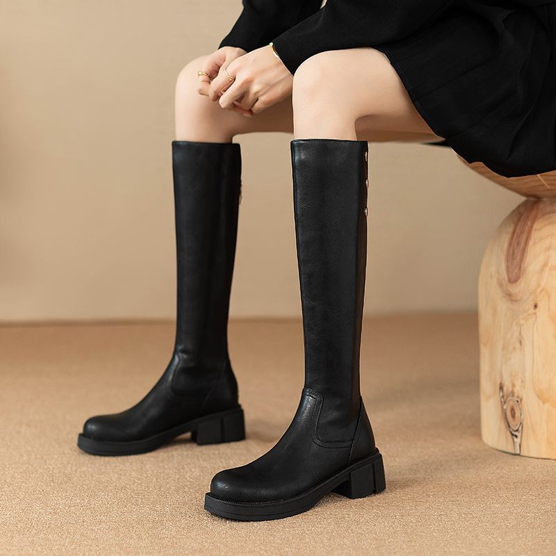 Autumn Winter Middle Heel Ladi - Waterproof Winter Boot ulasan dan harga